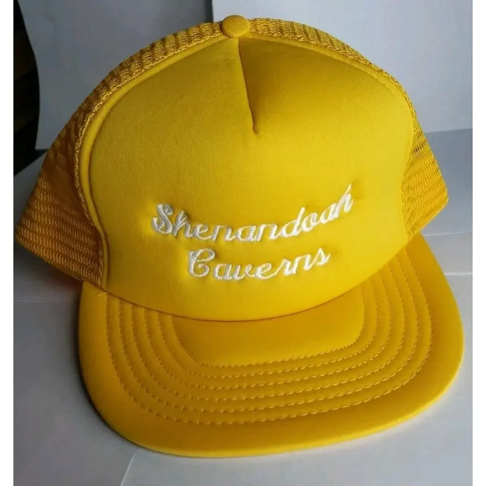 Shenandoah Caverns Virginia Snapback Hat Adjustable Cap Foam Trucker Hat 80s 90s